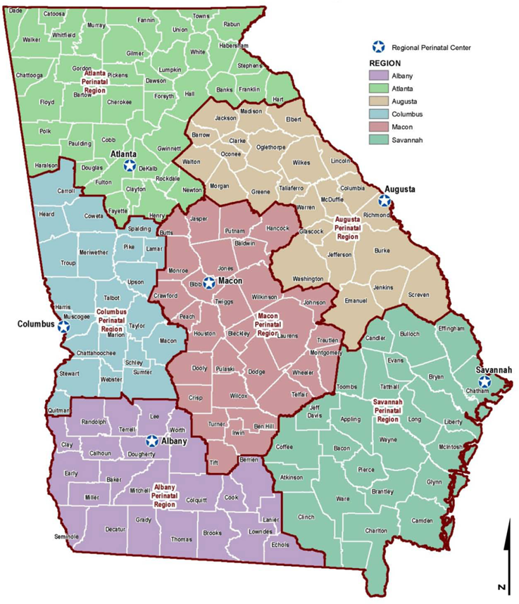 Regional Perinatal Centers | Georgia Department of Public Health