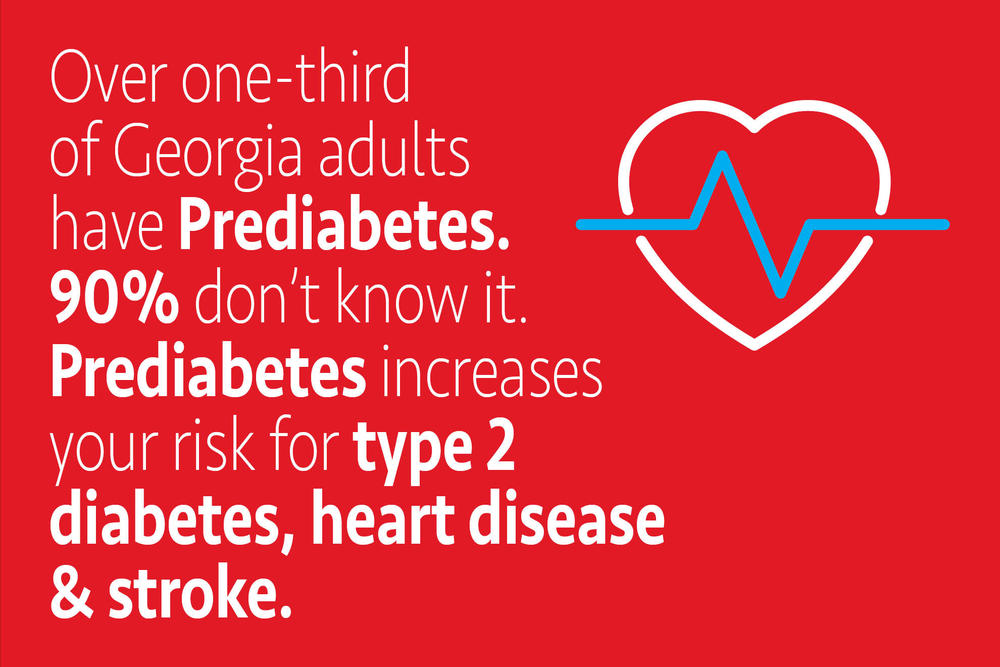 over one-third of Georgia adults have prediabetes