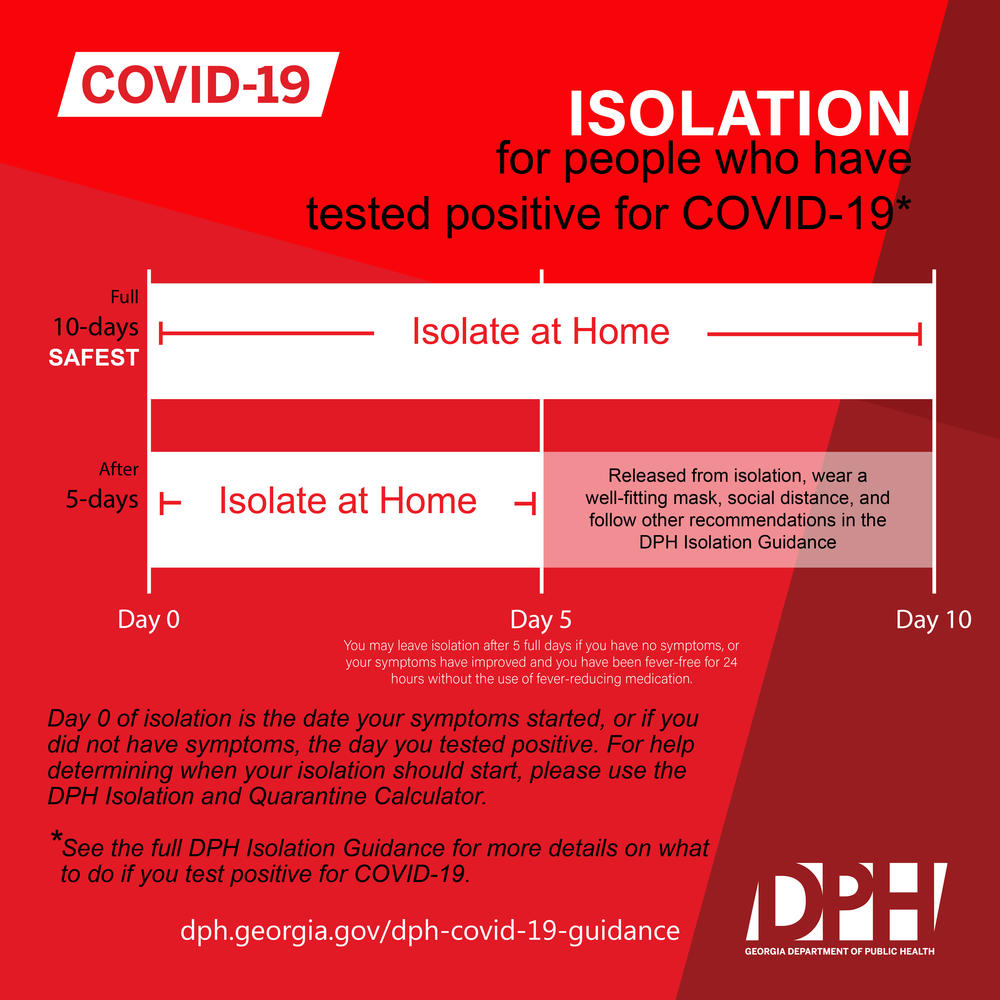 covid-19 isolation graphic