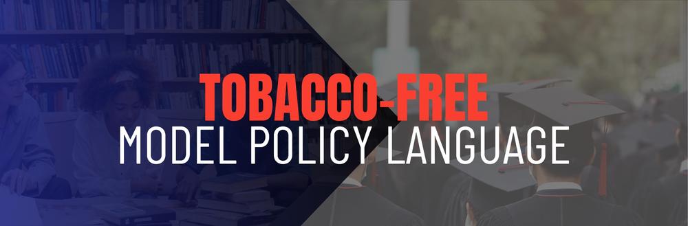 Tobacco-free Model Policy Language