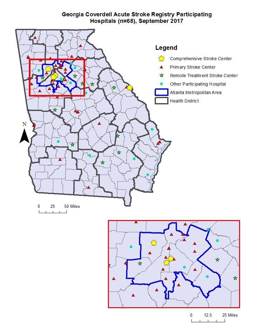 Georgia Coverdell Acute Stroke Registry GCASR2017_MetroInset.jpg