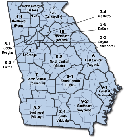 Public Health Districts | Georgia Department of Public Health