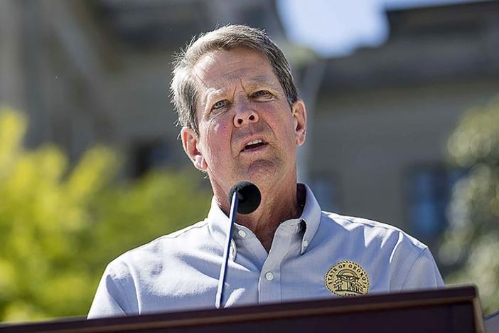 Governor Kemp speaks at news conference