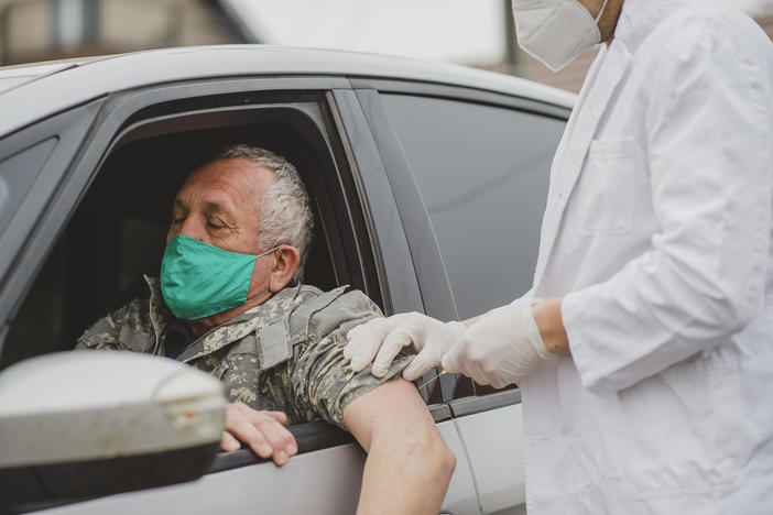 vaccination from a car