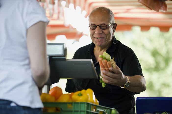 farmer at market